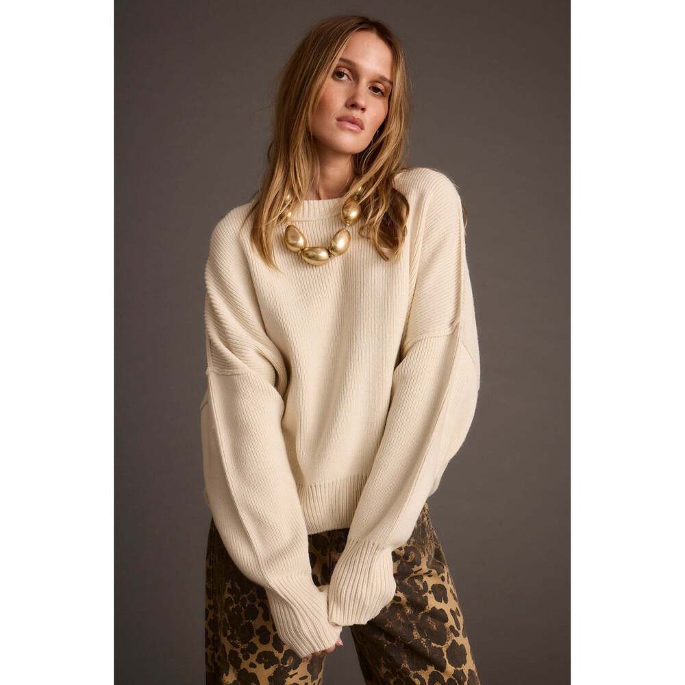 12th Tribe Chelsea Cream Sweater Size MM